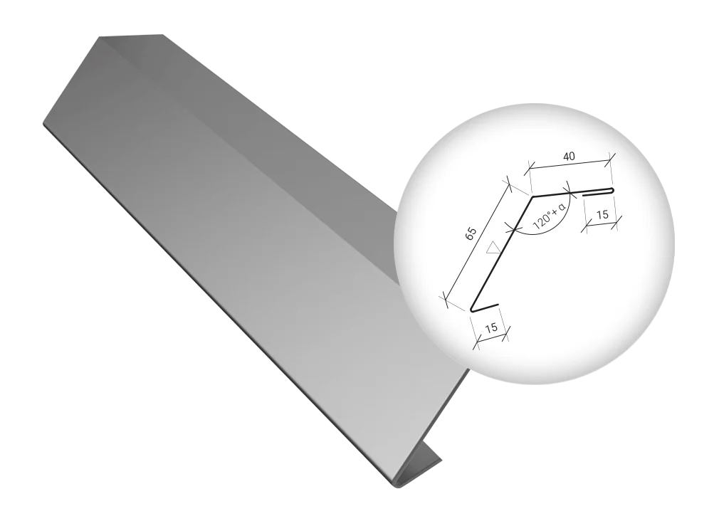 Bride de iluminat pentru completarea trapezului acoperisului