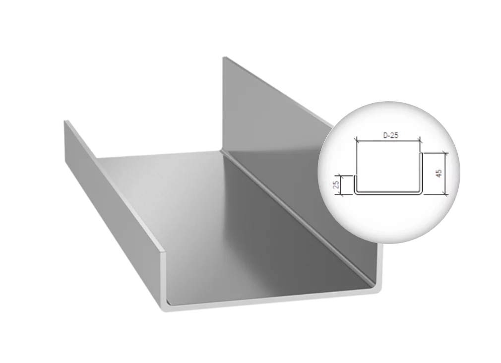 Profil de fixare D pentru ARPANEL SU PIR
